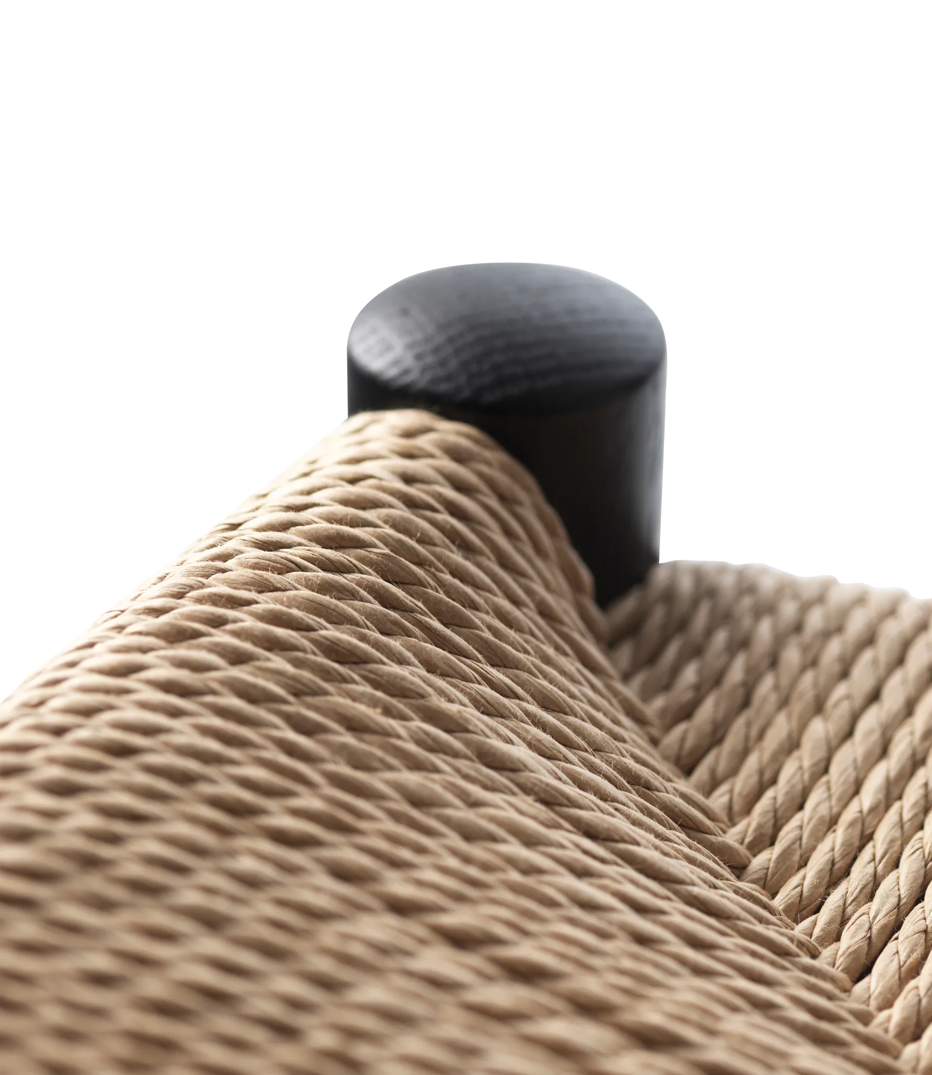 J164C Counter Squared barstol, Oak black painted-nature FDB Møbler