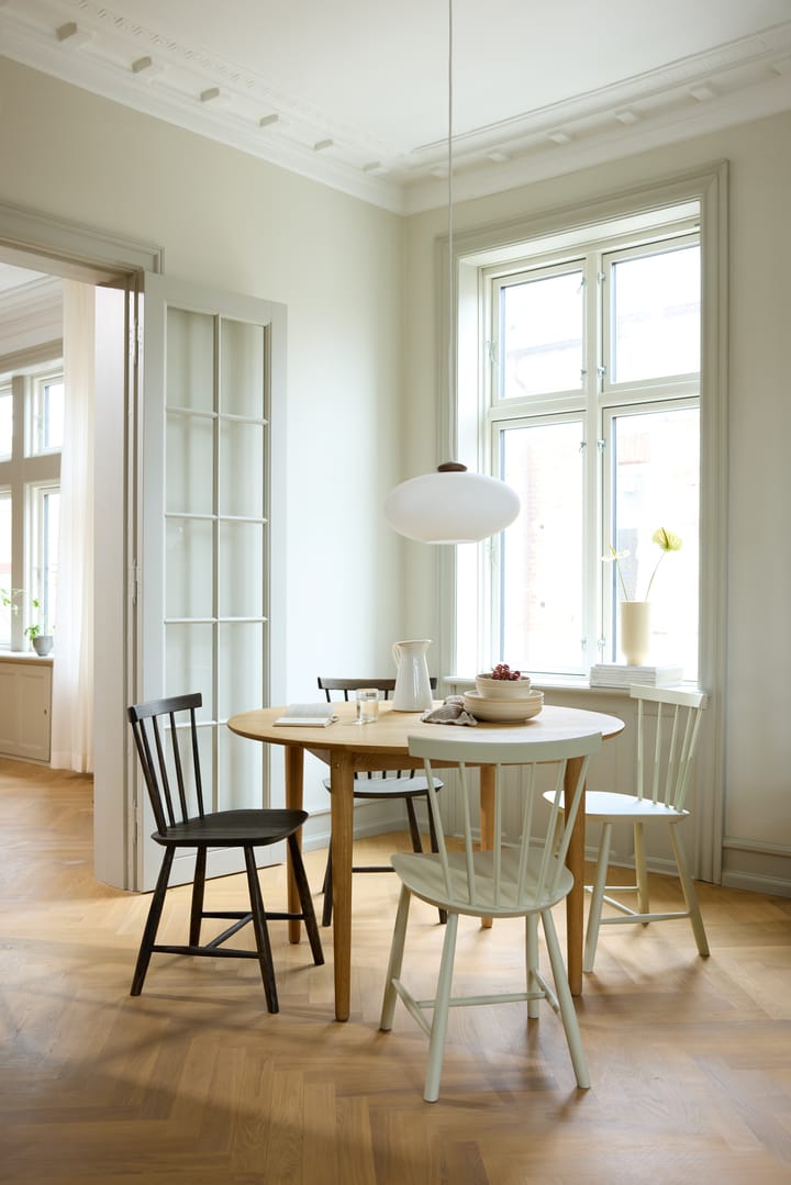 J46 stol, Beech dusty green painted FDB Møbler