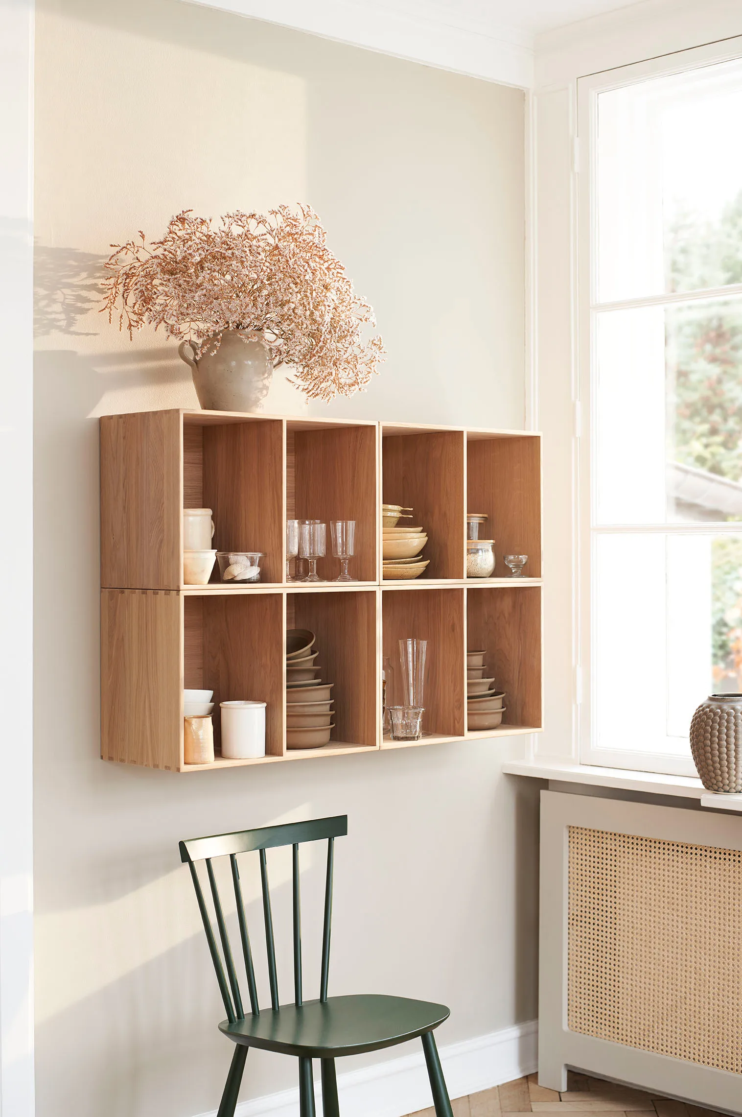 J46 stol, Beech nature lacquered FDB Møbler