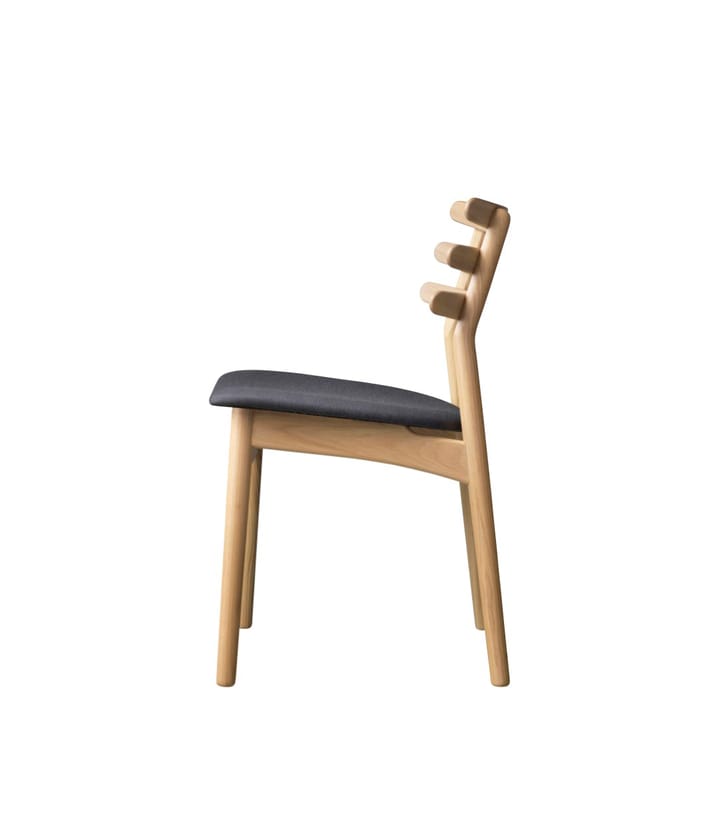 J48 stol, Oak nature lacquered-Anthracite FDB Møbler