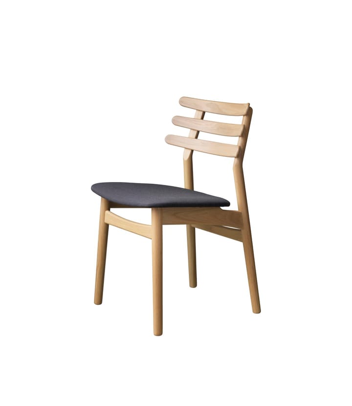 J48 stol, Oak nature lacquered-Anthracite FDB Møbler