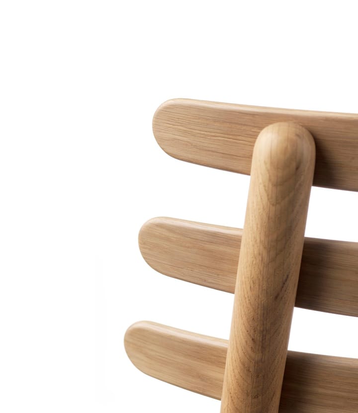 J48 stol, Oak nature lacquered-Anthracite FDB Møbler