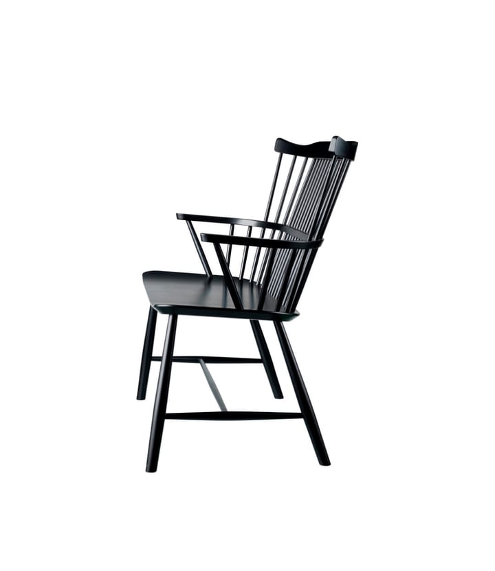 J52D bænk, Beech black painted FDB Møbler