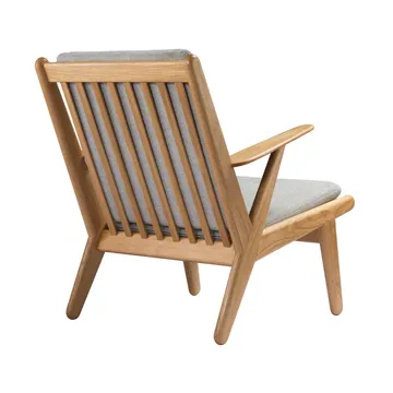 J53 lænestol - Oiled oak-light grey - FDB Møbler