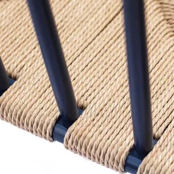 J80 stol - Steel blue beech-paper cord - FDB Møbler