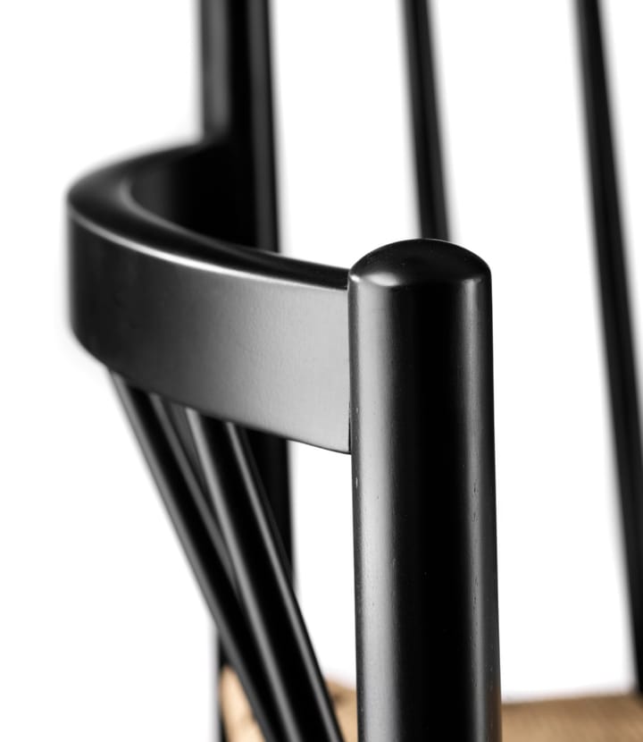 J81 armstol, Nature-beech black painted FDB Møbler