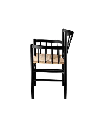 J81 karmstol - Nature-beech black painted - FDB Møbler