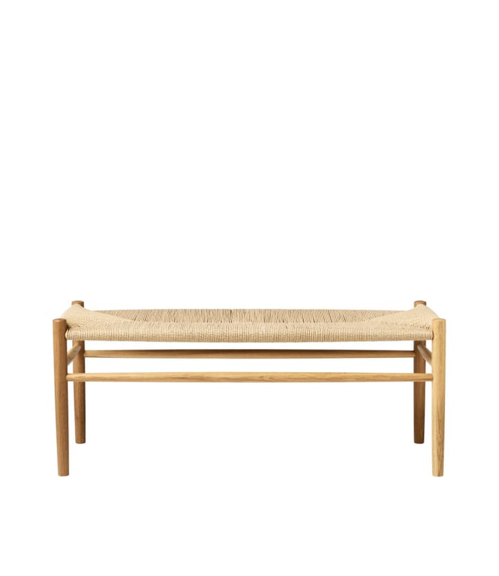 J83B 37x100 cm bænk - Oak nature lacquered-nature - FDB Møbler