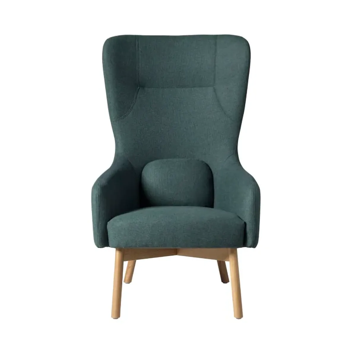 L35 Gesja Wing Chair lænestol, Green-lacquered oak FDB Møbler