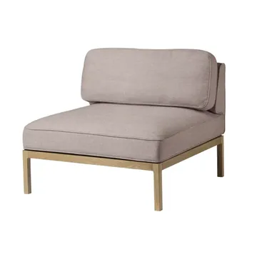 L37 7-9-13 sofa­modul midterdel 90 cm - Stone-lacquered oak - FDB Møbler