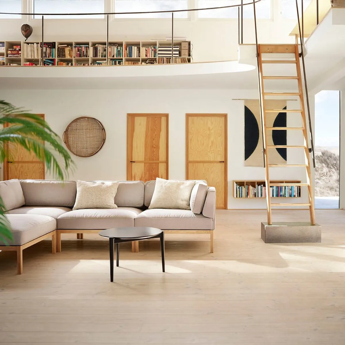 L37 7-9-13 sofamodul venstre hjørne 90 cm, Stone-lacquered oak FDB Møbler