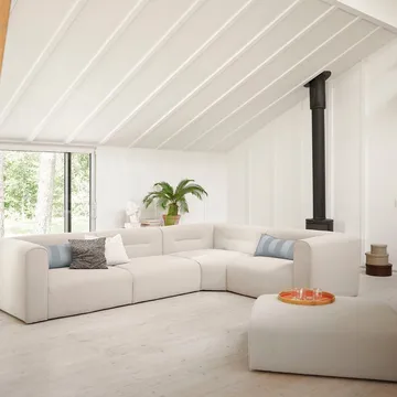 L44 Mols sofamodul højre - Beige - FDB Møbler