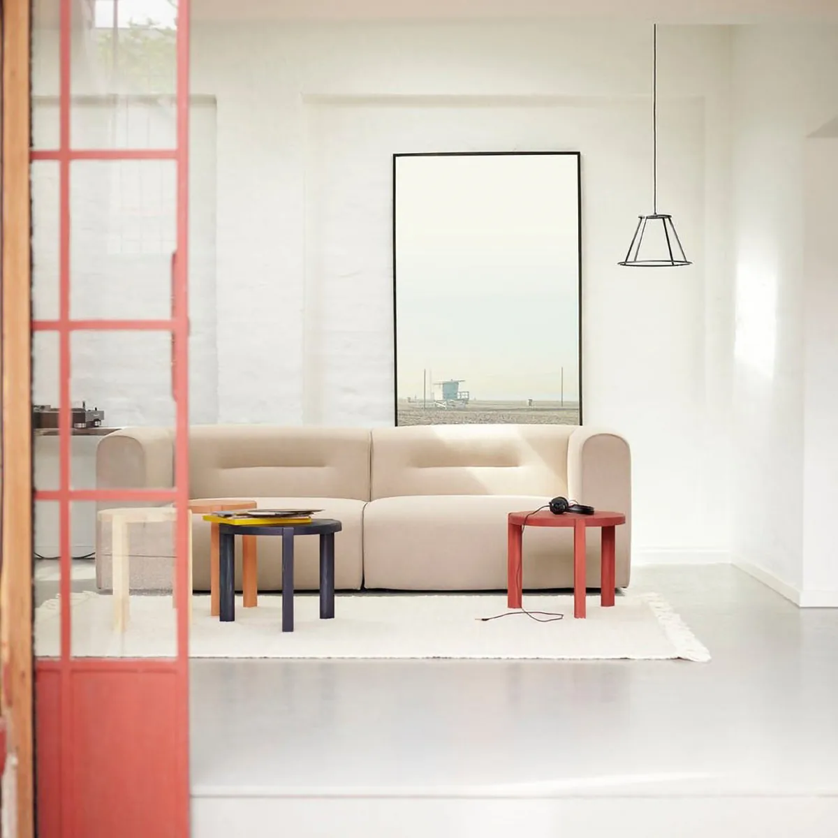 L44 Mols sofamodul højre, Beige FDB Møbler