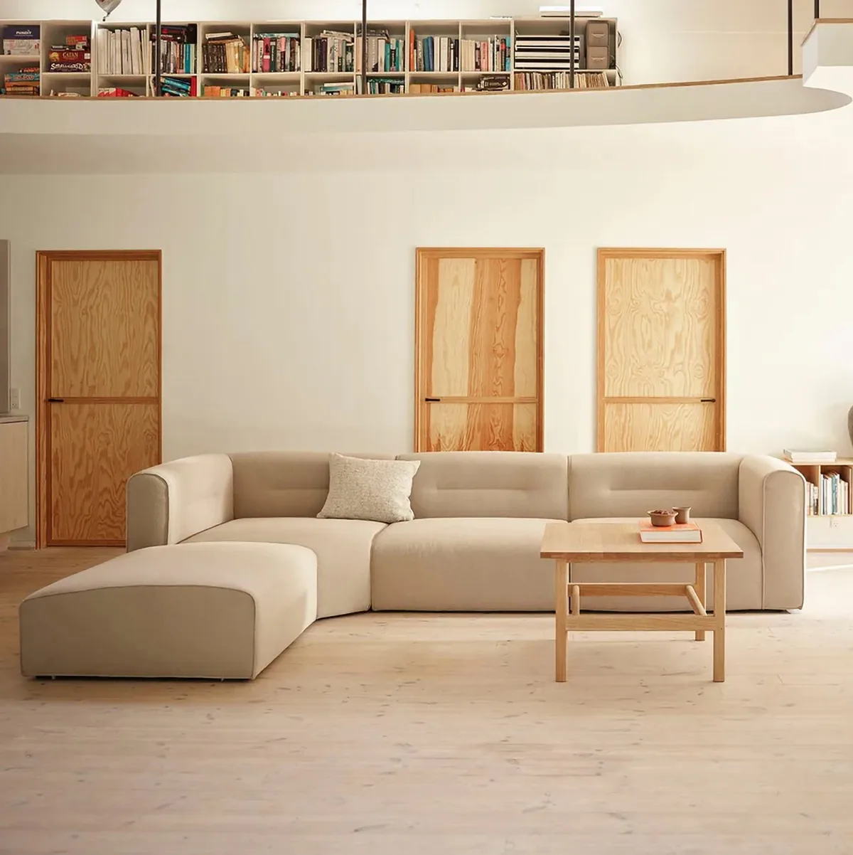 L44 Mols sofamodul puf, Beige FDB Møbler