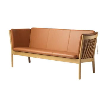 L45 MK154 sofa - Lakeret eg-læder cognac - FDB Møbler
