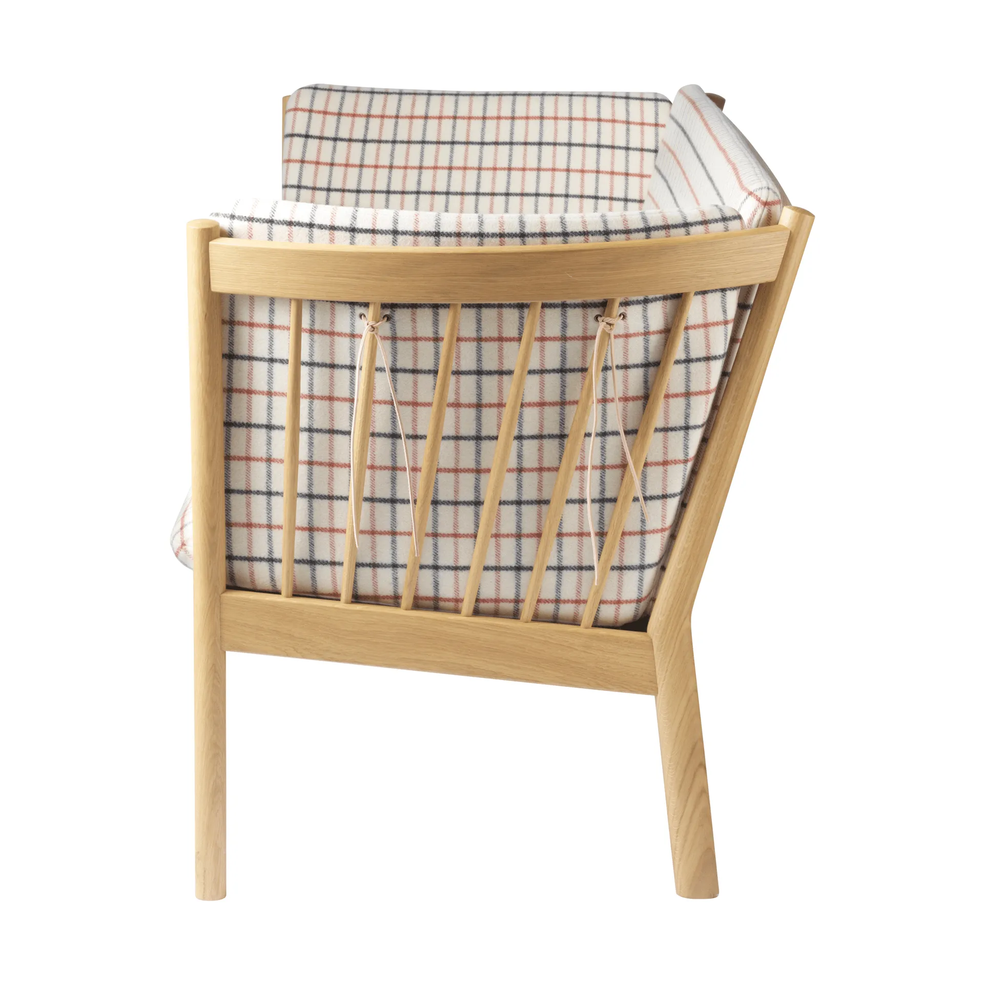 L45 MK154 sofa, Lakeret eg-tekstil beige FDB Møbler