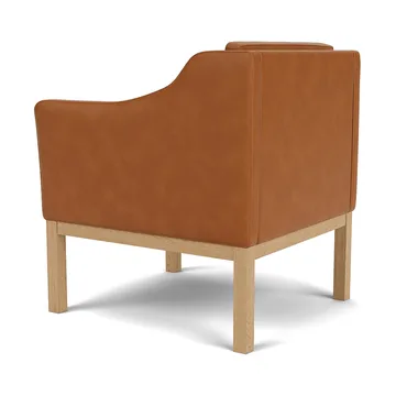 L46 MK155 easy chair lænestol armstol - Lakeret eg-læder cognac - FDB Møbler