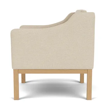 L46 MK155 easy chair lænestol armstol - Lakeret eg-tekstil beige - FDB Møbler