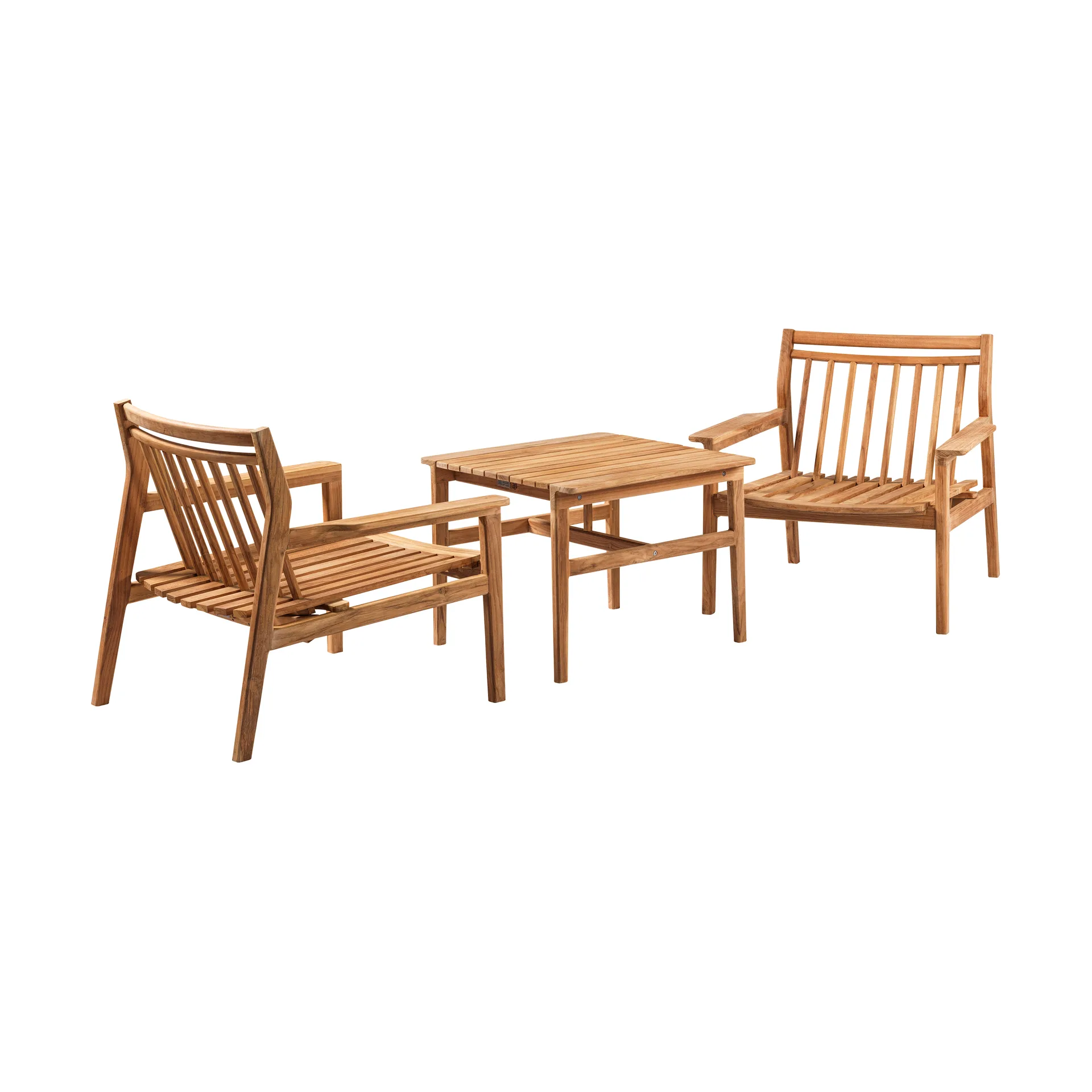 M19 Sammen loungebord 61,5x47,7 cm, Teak-nature oiled FDB Møbler