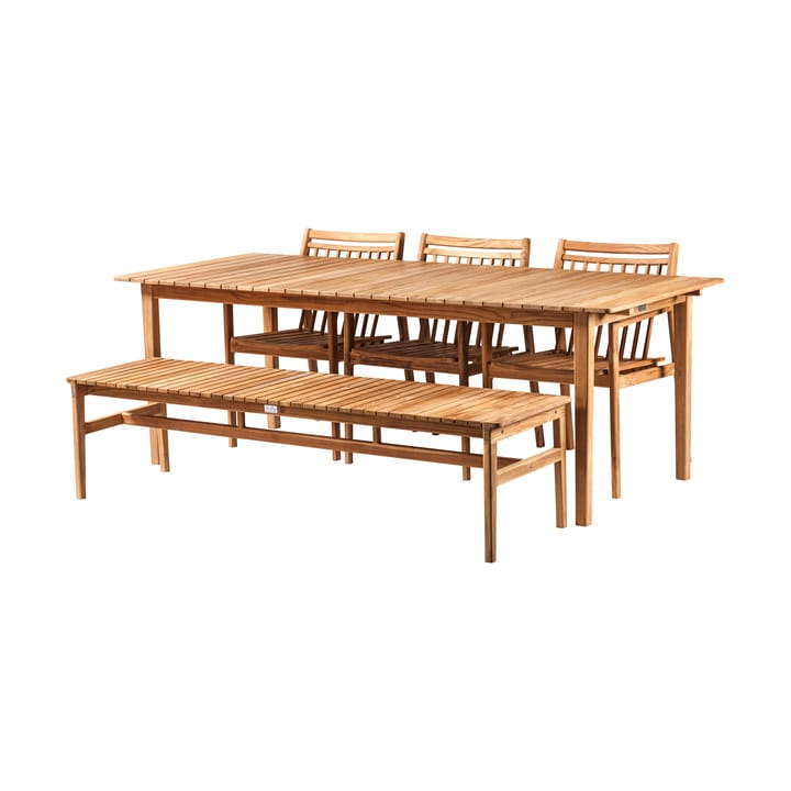 M2 Sammen havebord, Teak-nature oiled FDB Møbler