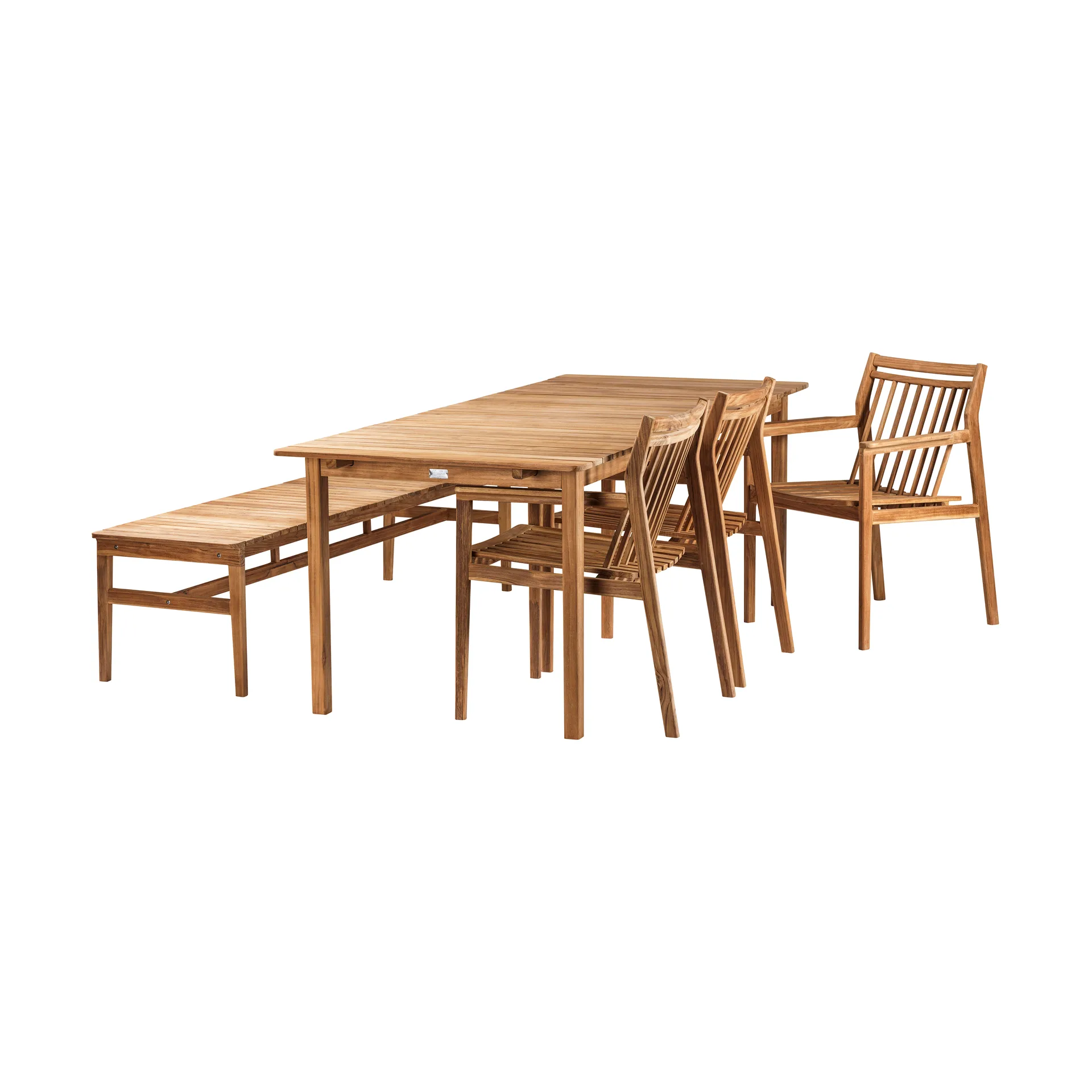 M2 Sammen havebord, Teak-nature oiled FDB Møbler