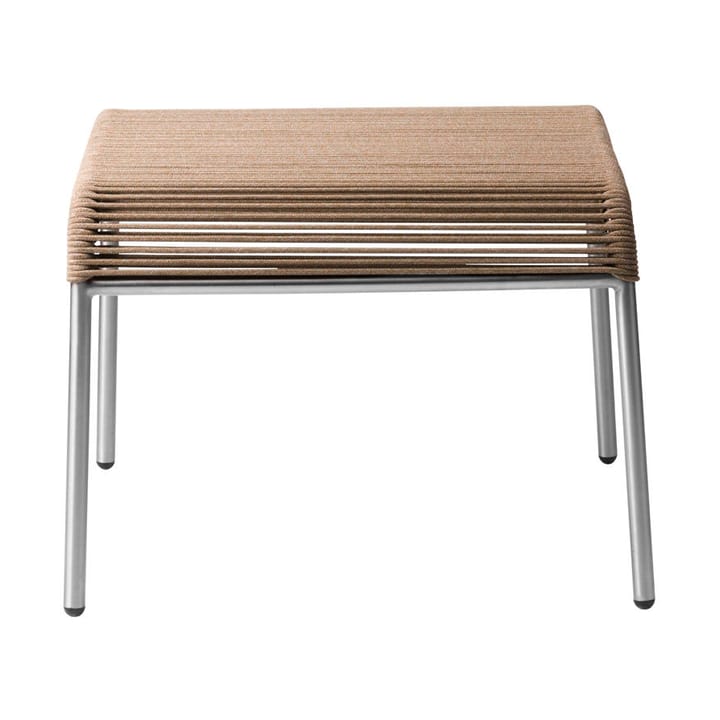 M20S Teglgaard Cord Footrest fodskammel - Brown mixed-stainless steel - FDB Møbler
