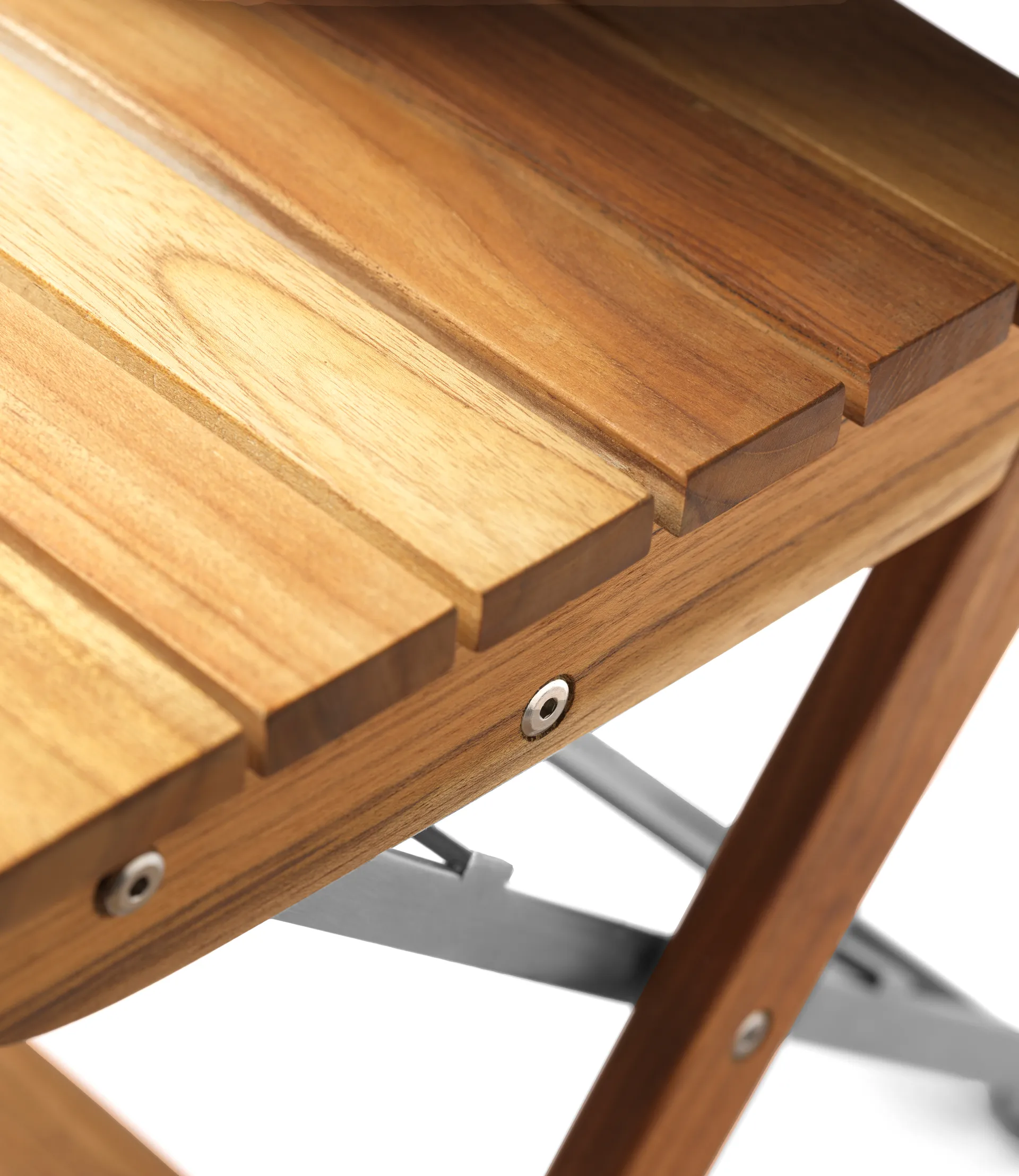 M23 Lilleø altanstol, Teak-rustfrit stål FDB Møbler