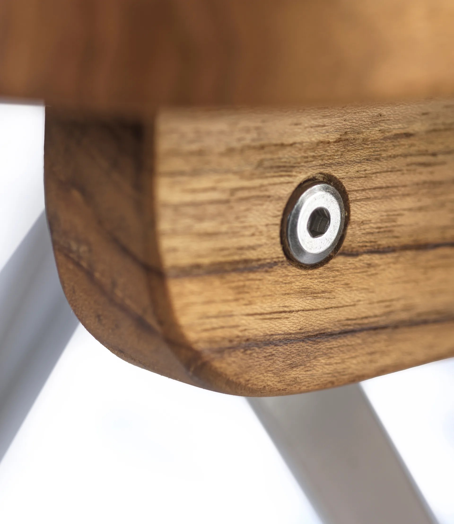 M23 Lilleø altanstol, Teak-rustfrit stål FDB Møbler