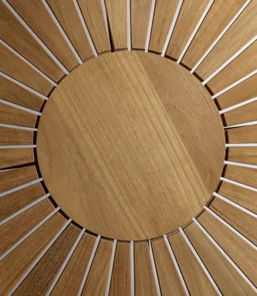 M27 Sammen havebord Ø120 cm - Teak solid oiled - FDB Møbler
