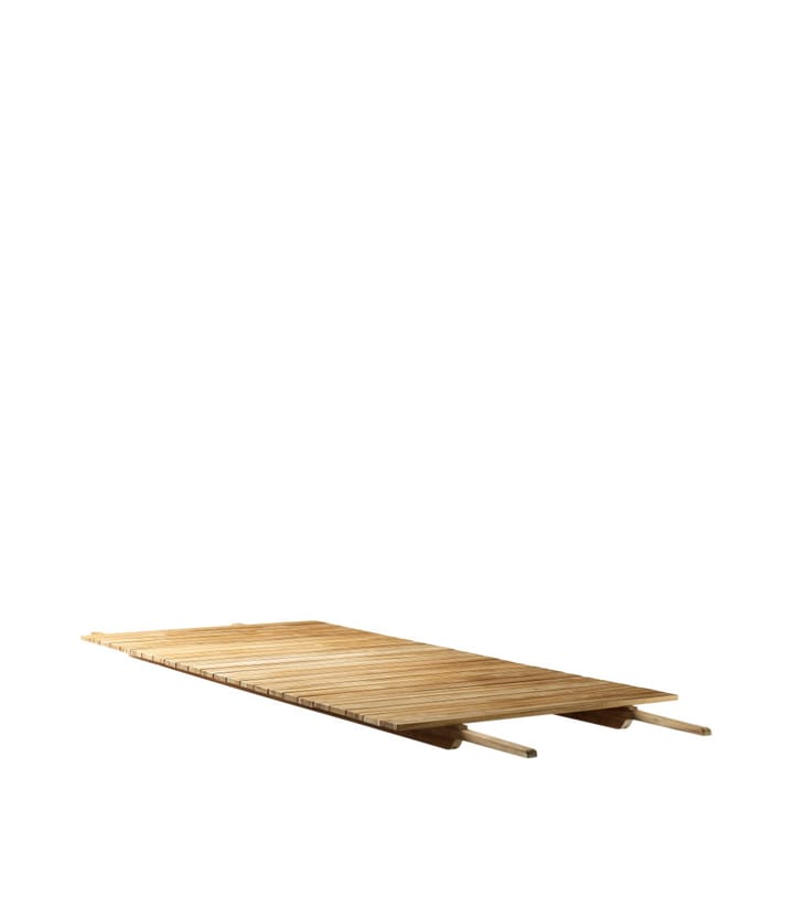 M4 Sammen Central Plate M2/M3 mellemplade, 90x185 cm teak non treated FDB Møbler