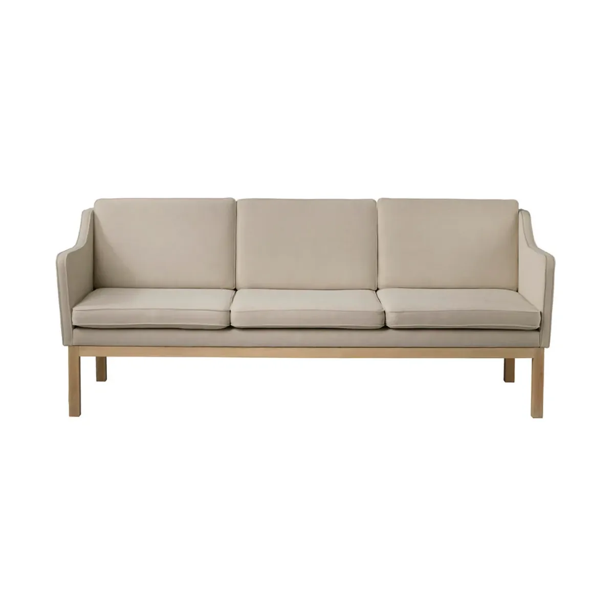 MK46 Mogens Koch 3-personers sofa, Lacquered oak-beige 90 FDB Møbler