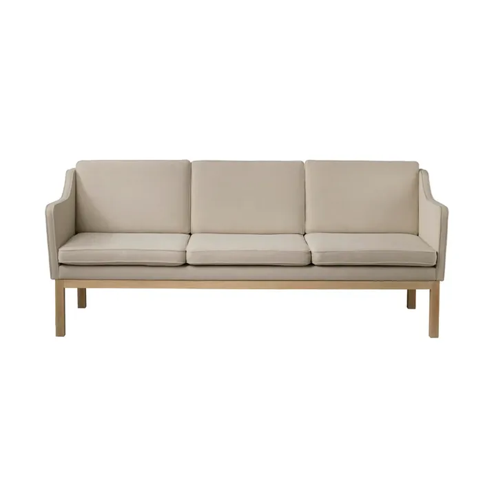 MK46 Mogens Koch 3-personers sofa - Lacquered oak-beige 90 - FDB Møbler