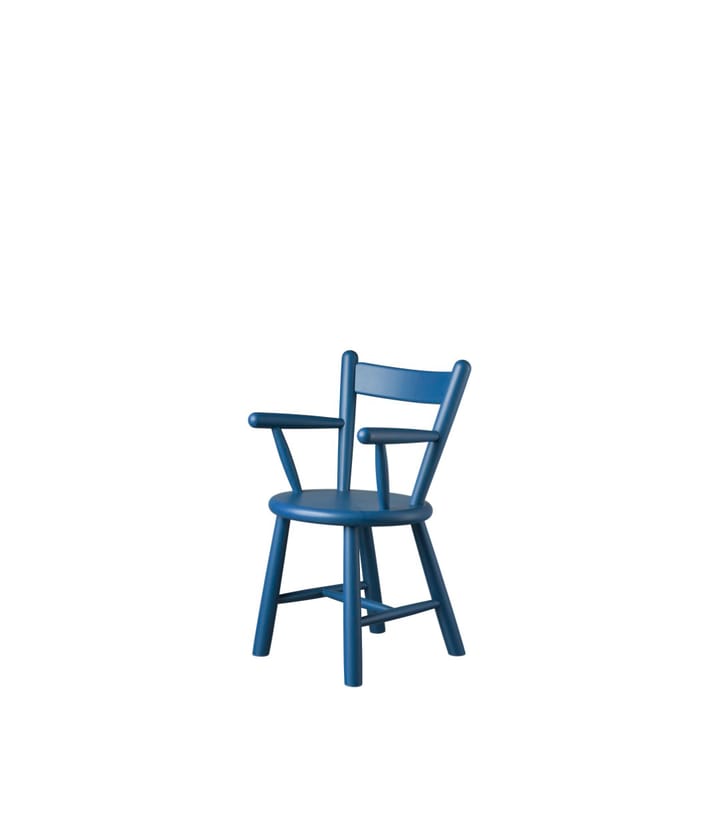 P9 børnestol, Beech blue painted FDB Møbler