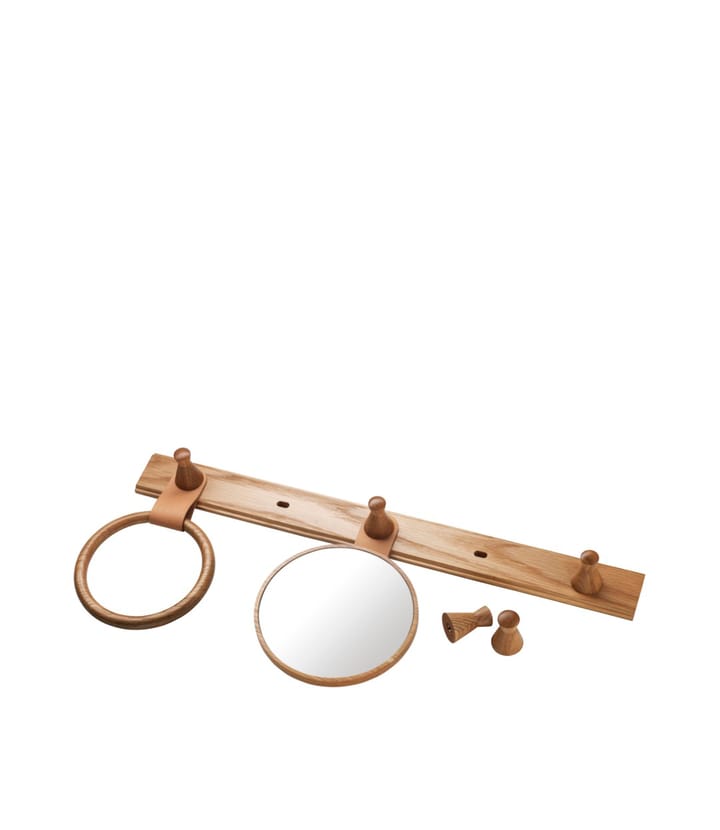 Q3 Allé knage 5 kroge, Oak nature lacquered FDB Møbler