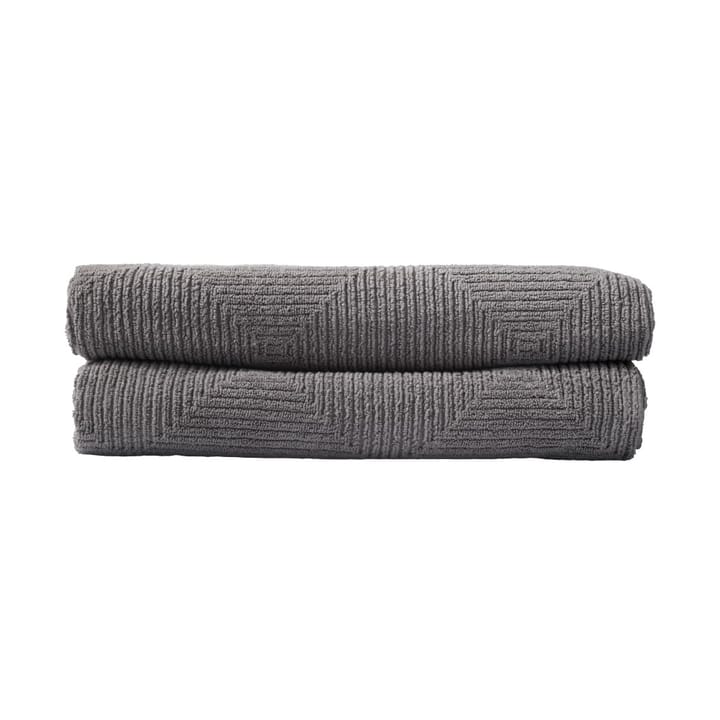 R33 Kirkeby badehåndklæde 2-pak - Granite gray - FDB Møbler