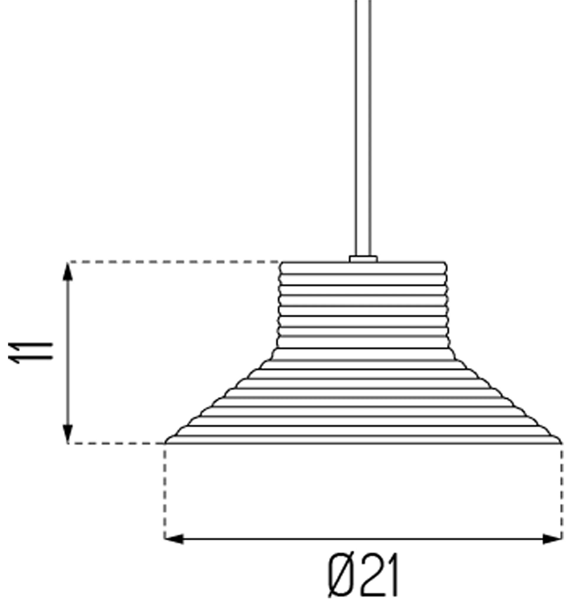 U11 Sletterhage pendel lampe, Aluminium-opalglas FDB Møbler