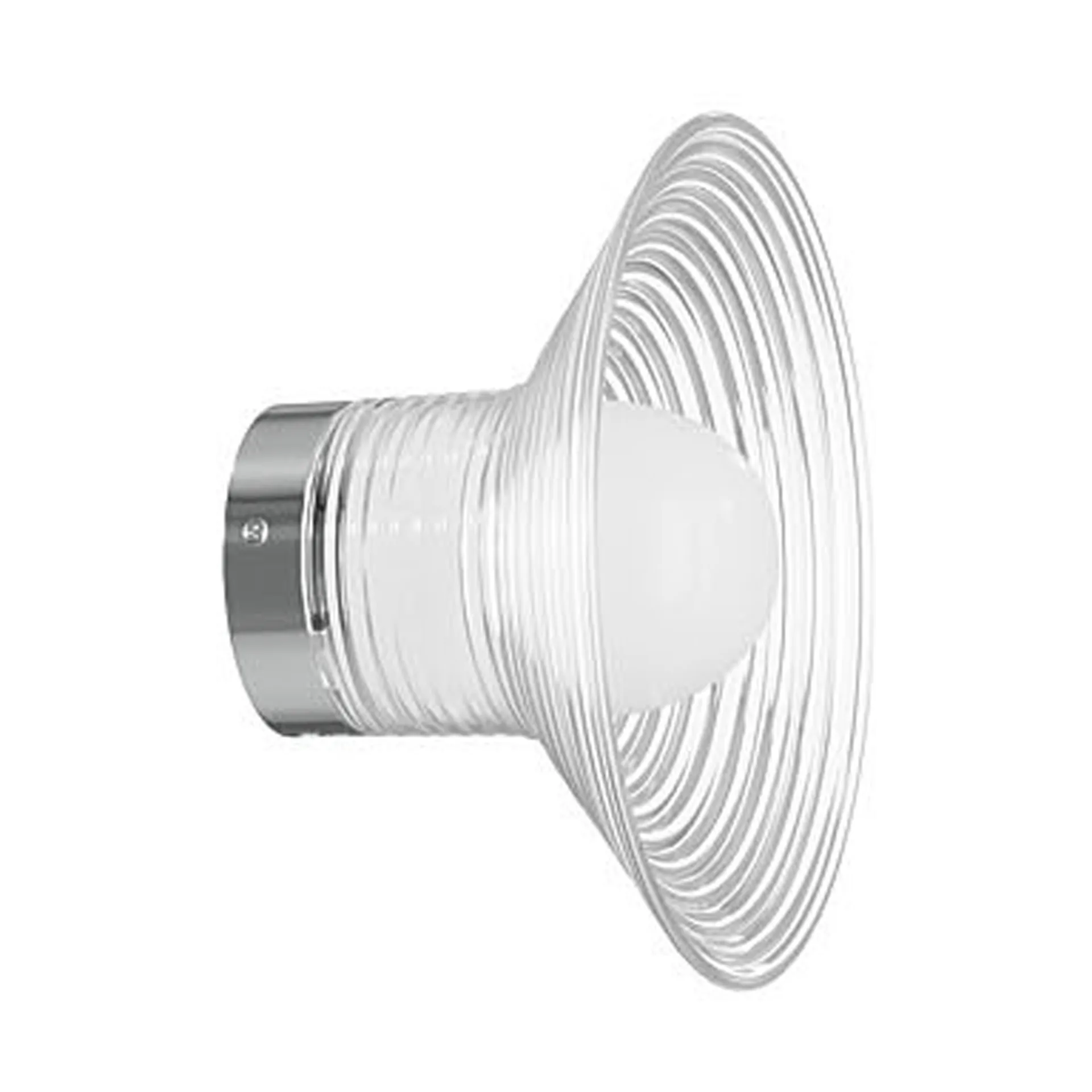 U12 Sletterhage væglampe, Aluminium-opalglas, fast installation FDB Møbler