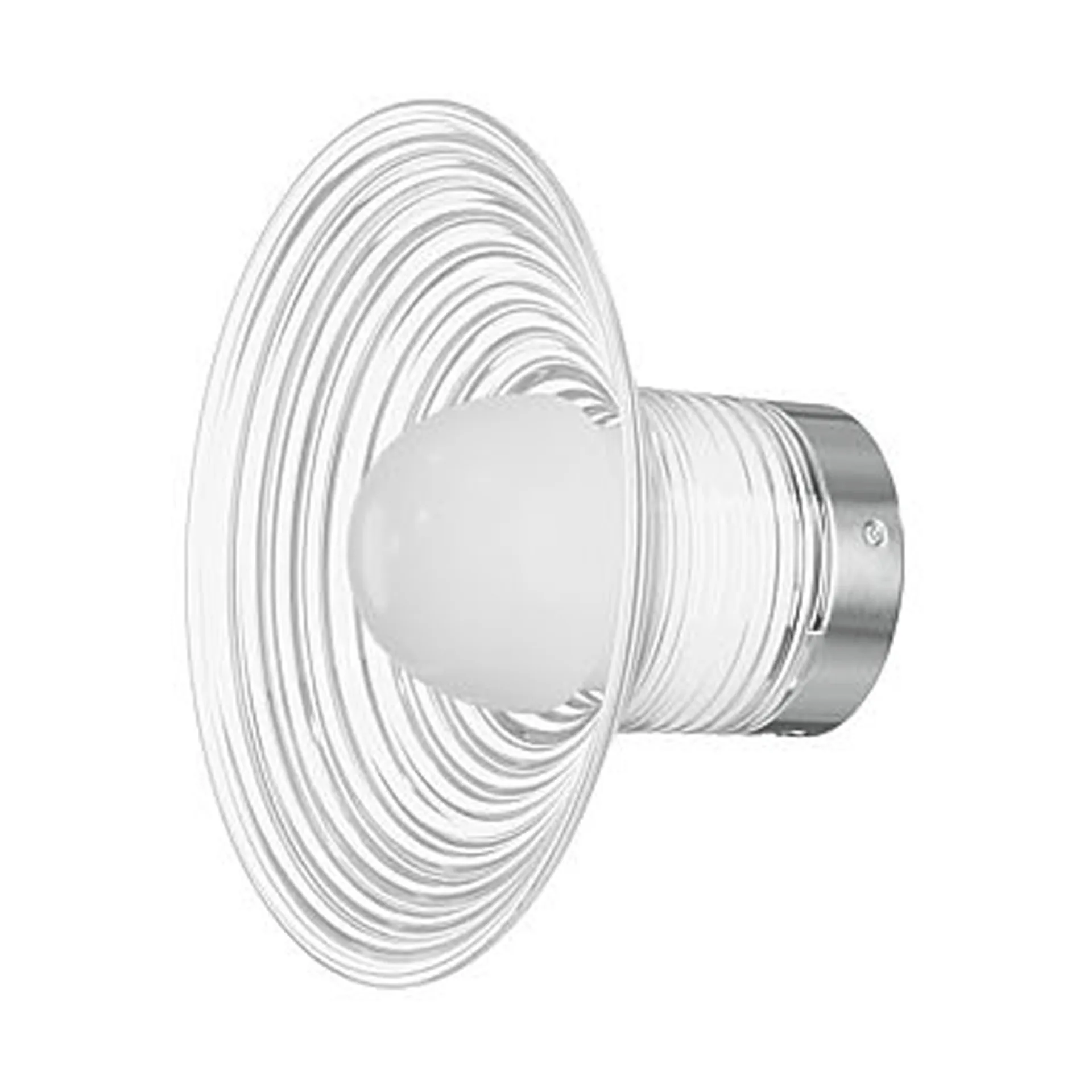 U12 Sletterhage væglampe, Aluminium-opalglas, fast installation FDB Møbler