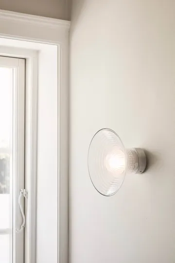 U12 Sletterhage væglampe - Aluminium-opalglas, fast installation - FDB Møbler