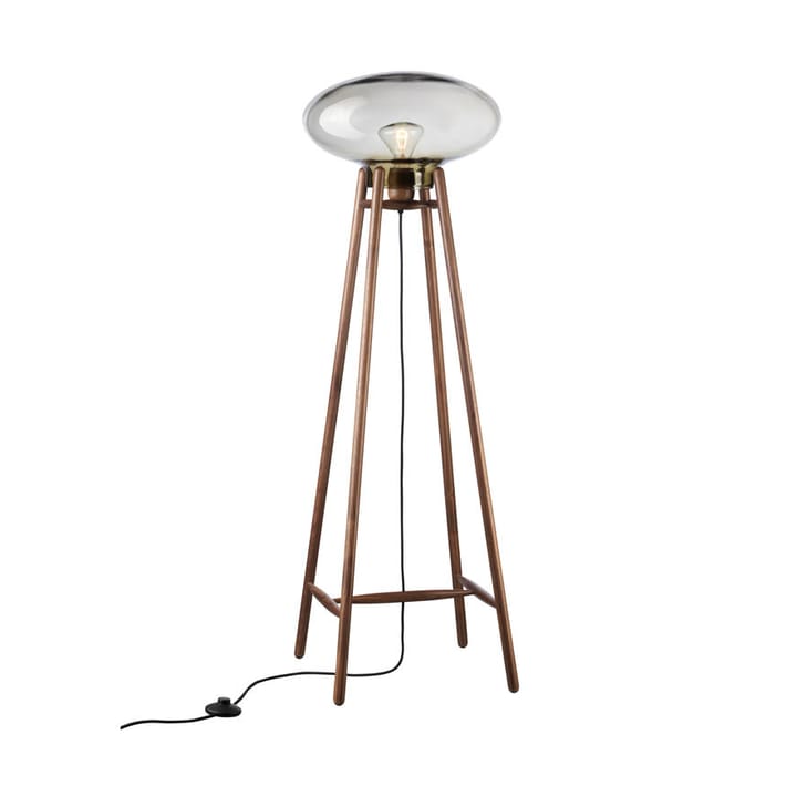 U5 Hiti gulvlampe - Smokey grey-walnut nature lacquered - FDB Møbler