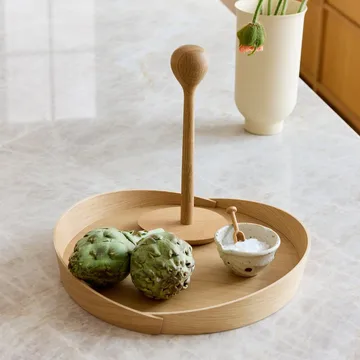 V43 Top bakke Ø38 cm - Lacquered oak - FDB Møbler