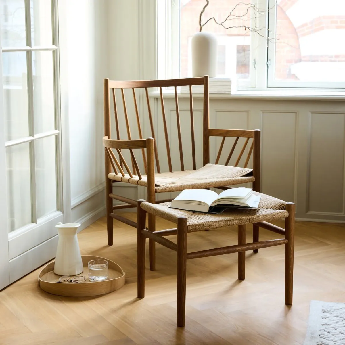 V43 Top bakke Ø38 cm, Lacquered oak FDB Møbler