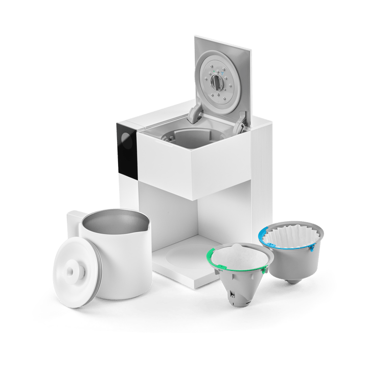 Aiden Precision kaffemaskine, Matte white Fellow