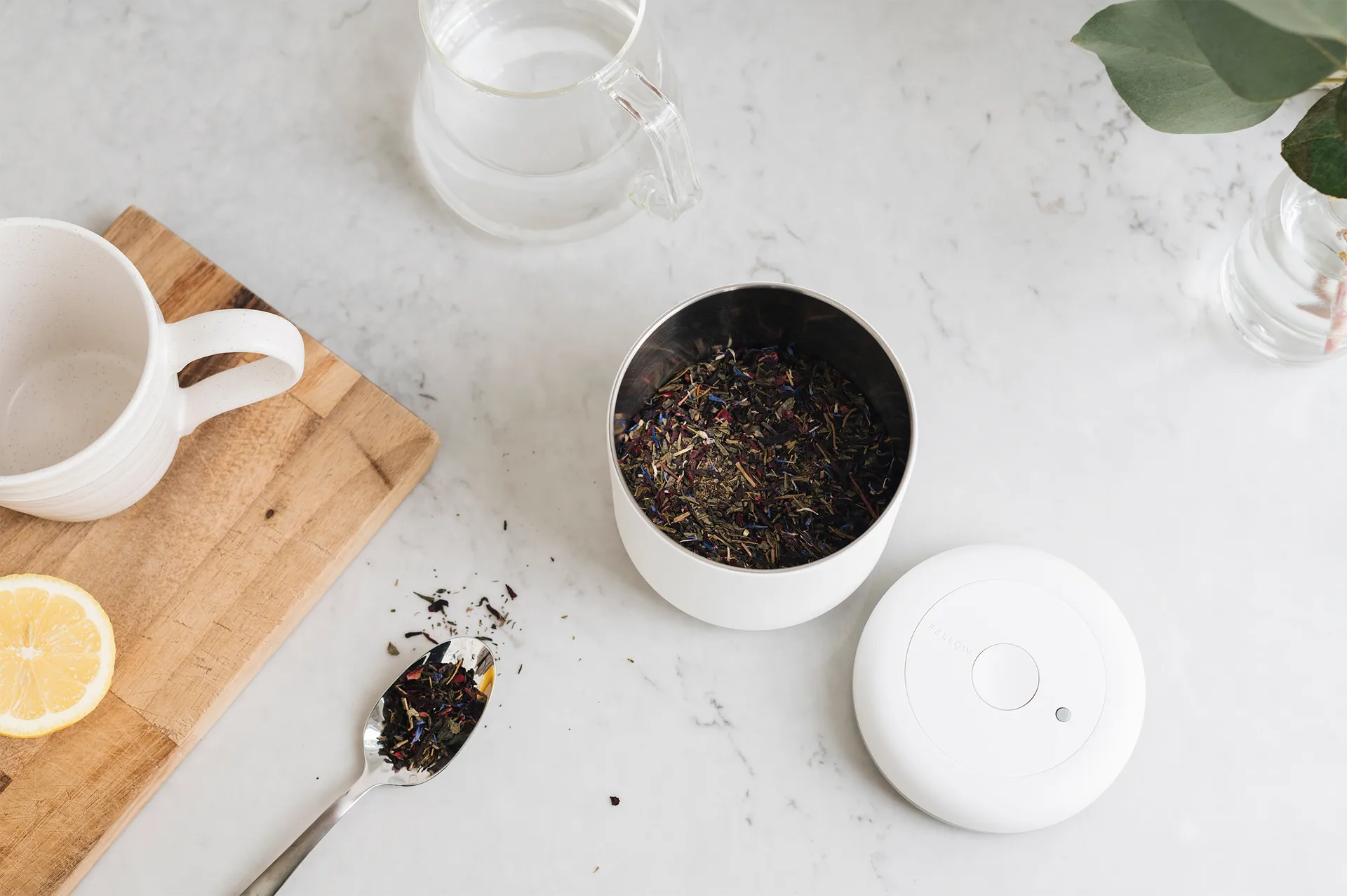 Atmos Vacuum Canister 0.4 l, White Fellow