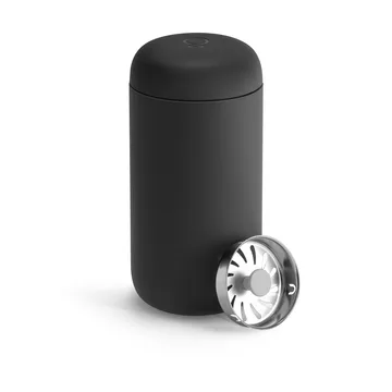 Carter termokrus med stænkskærm 35 cl - Matte black - Fellow