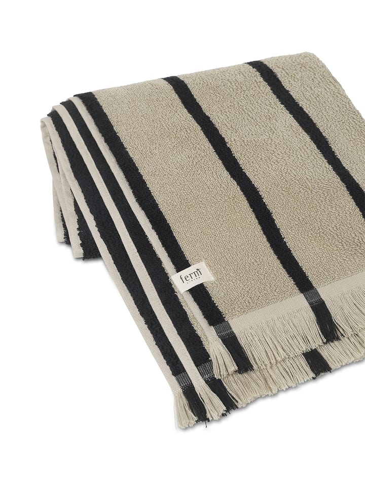 Alee håndklæde 50x100 cm, Sand/Black Ferm Living