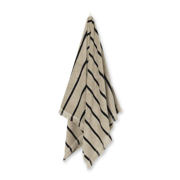 Alee håndklæde 70x140 cm - Sand/Black - Ferm Living