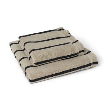 Alee håndklæde 70x140 cm - Sand/Black - Ferm Living