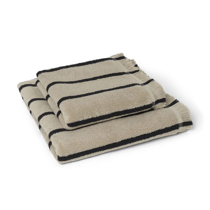 Alee håndklæde 70x140 cm - Sand/Black - ferm LIVING