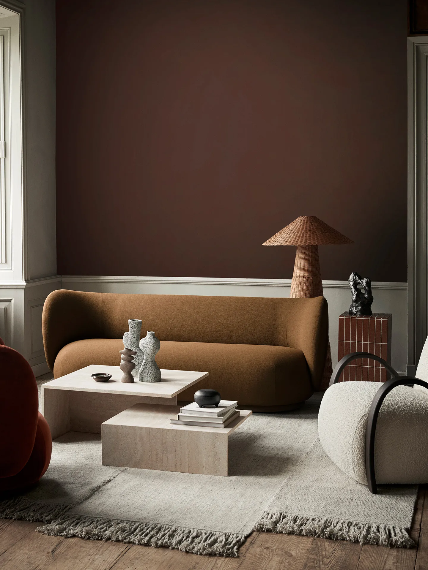 Alter uldtæppe, Natural, 300x350 cm Ferm Living